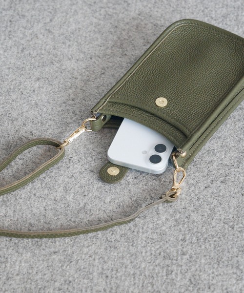NOMBRE IMPAIR(ノンブルアンペール)の「【Antonello masi】ポケットBAG(ショルダーバッグ・レディース・シルバー/ブラック/カーキ・FREE)」の8枚目の写真