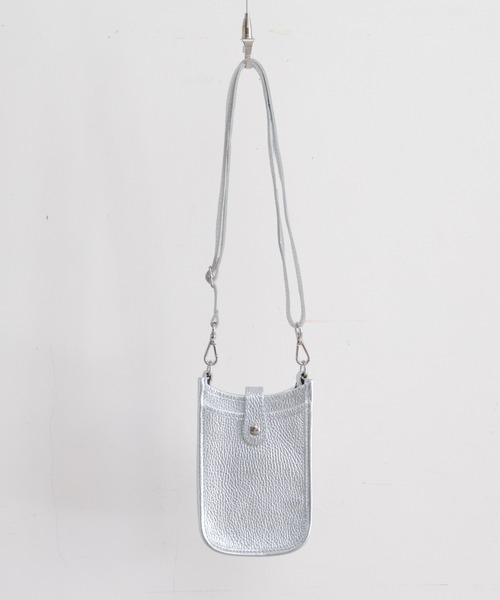 NOMBRE IMPAIR(ノンブルアンペール)の「【Antonello masi】ポケットBAG(ショルダーバッグ・レディース・シルバー/ブラック/カーキ・FREE)」の9枚目の写真