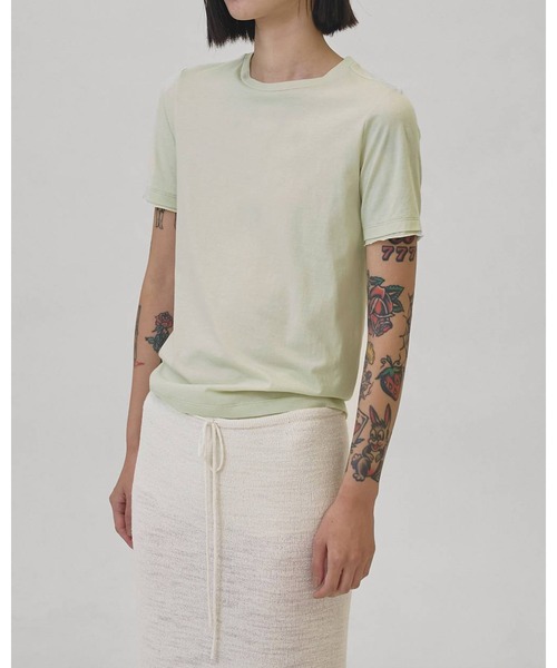 TODAYFUL(トゥデイフル)の「Highgauge Compact T-shirts 12610604(Tシャツ/カットソー・レディース・ライトブルー/チャコールグレー/ホワイト/ライトグリーン・FREE)」の10枚目の写真
