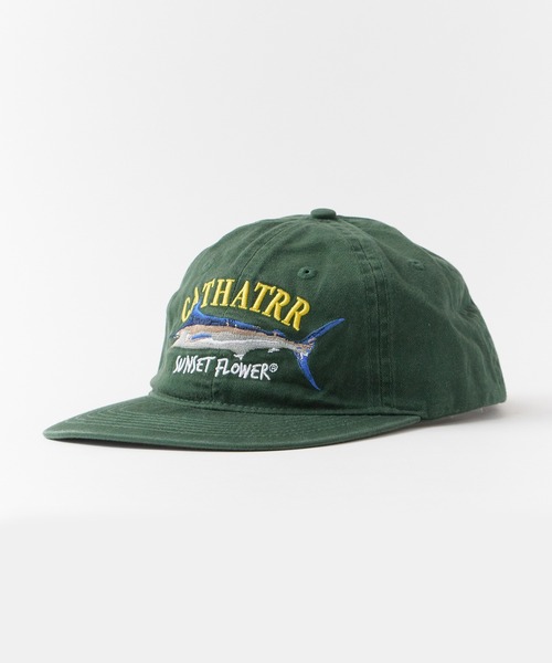 Chick(チック)の「Logo-Embroidered Flat-Brim Low-Profile Cap / ロゴ刺繍 フラットバイザー ローキャップ 2026年 夏 夏服(キャップ・レディース・ブラック/グリーン・FREE)」の4枚目の写真