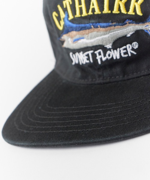 Chick(チック)の「Logo-Embroidered Flat-Brim Low-Profile Cap / ロゴ刺繍 フラットバイザー ローキャップ 2026年 夏 夏服(キャップ・レディース・ブラック/グリーン・FREE)」の6枚目の写真
