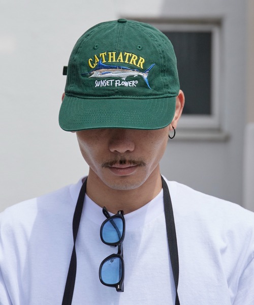 Chick(チック)の「Logo-Embroidered Flat-Brim Low-Profile Cap / ロゴ刺繍 フラットバイザー ローキャップ 2026年 夏 夏服(キャップ・レディース・ブラック/グリーン・FREE)」の15枚目の写真