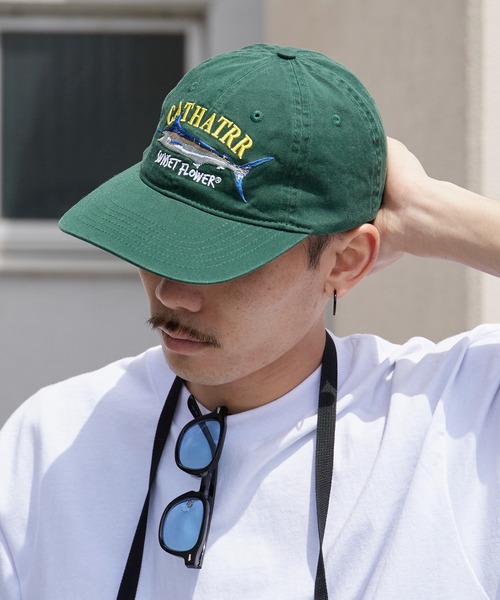 Chick(チック)の「Logo-Embroidered Flat-Brim Low-Profile Cap / ロゴ刺繍 フラットバイザー ローキャップ 2026年 夏 夏服(キャップ・レディース・ブラック/グリーン・FREE)」の17枚目の写真