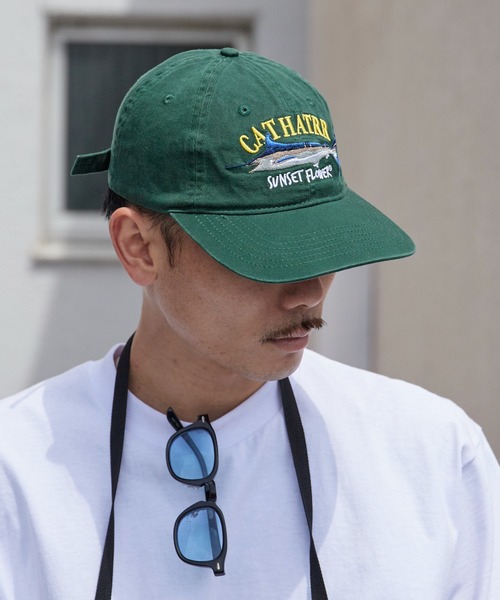 Chick(チック)の「Logo-Embroidered Flat-Brim Low-Profile Cap / ロゴ刺繍 フラットバイザー ローキャップ 2026年 夏 夏服(キャップ・レディース・ブラック/グリーン・FREE)」の18枚目の写真