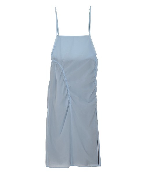 Ameri(アメリ)の「GATHER VEIL CAMI SKIRT(スカート・レディース・サックスブルー/ブラック・MEDIUM/SMALL)」の20枚目の写真