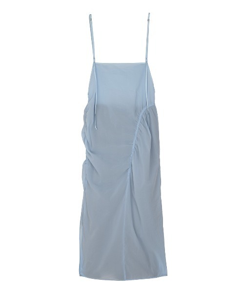 Ameri(アメリ)の「GATHER VEIL CAMI SKIRT(スカート・レディース・サックスブルー/ブラック・MEDIUM/SMALL)」の15枚目の写真