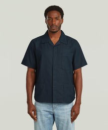 G-STAR | Short sleeve utility overshirt/ミリタリーディテールマルチポケットショートスリーブシャツジャケット(シャツ/ブラウス)