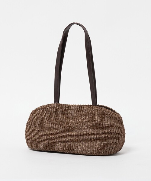 UNITED ARROWS（ユナイテッドアローズ）の「アバカ コクーン バッグ（かごバッグ・レディース・ダークブラウン/ブラック・FREE）」の5枚目の写真