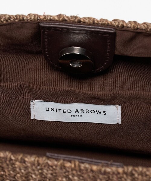UNITED ARROWS（ユナイテッドアローズ）の「アバカ コクーン バッグ（かごバッグ・レディース・ダークブラウン/ブラック・FREE）」の10枚目の写真