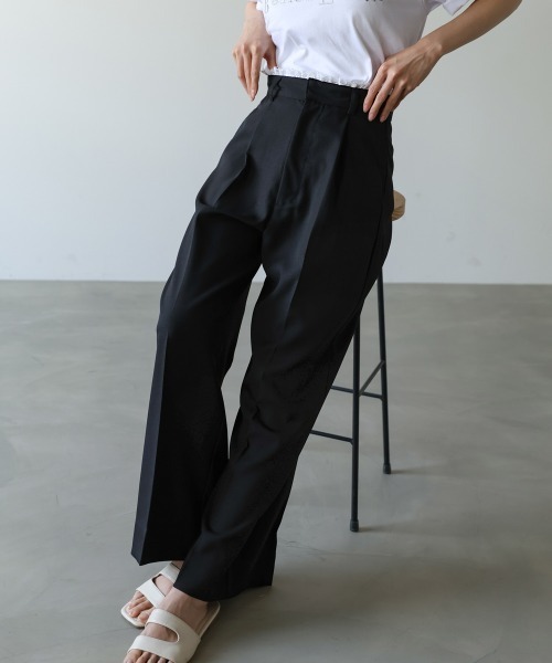Bab(バブ)の「【サイズ展開あり】ウエストレースパンツ(その他パンツ・レディース・ライトグレー/ブラック/ライトベージュ・S/M/L)」の2枚目の写真