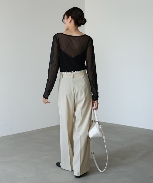 Bab(バブ)の「【サイズ展開あり】ウエストレースパンツ(その他パンツ・レディース・ライトグレー/ブラック/ライトベージュ・S/M/L)」の13枚目の写真