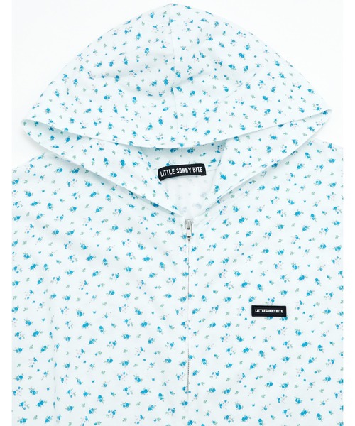 Little sunny bite(リトルサニーバイト)の「【8】【it】【Little sunny bite】floral light hoodie(パーカー・レディース・ホワイト/ピンク/サックスブルー・SMALL/MEDIUM)」の6枚目の写真