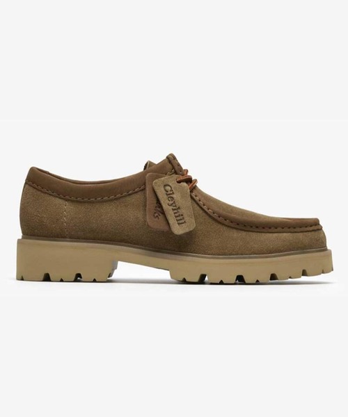 Clarks(クラークス)の「クラークス メンズ Cleyhill Seam セイヒルシーム(モカシン/デッキシューズ・メンズ・ブラック/サンドベージュ・85/80/75/70/65/90/60)」の2枚目の写真