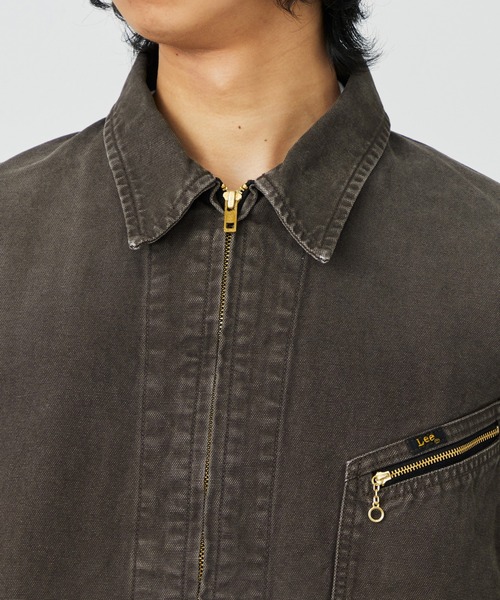 Lee(リー)の「Lee/リー SUPERSIZED ビッグシルエットジップアップデニムジャケット/DUNGAREES セットアップ対応(デニムジャケット・メンズ・チャコール/ブラウン・SMALL/MEDIUM/LARGE)」の16枚目の写真