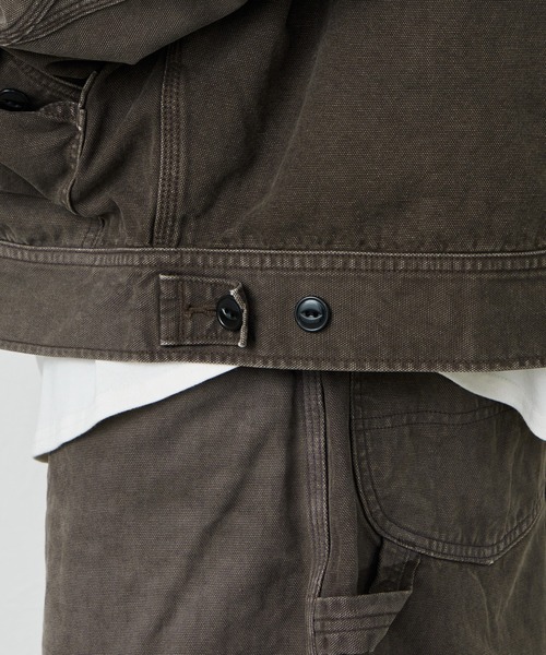 Lee(リー)の「Lee/リー SUPERSIZED ビッグシルエットジップアップデニムジャケット/DUNGAREES セットアップ対応(デニムジャケット・メンズ・チャコール/ブラウン・SMALL/MEDIUM/LARGE)」の19枚目の写真