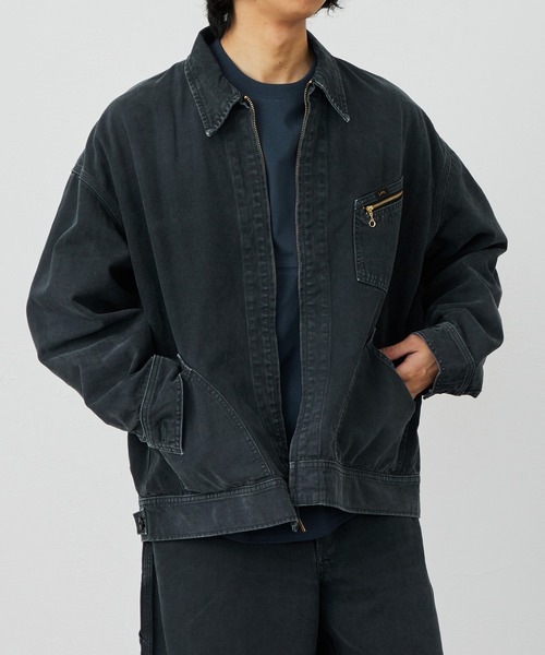 Lee(リー)の「Lee/リー SUPERSIZED ビッグシルエットジップアップデニムジャケット/DUNGAREES セットアップ対応(デニムジャケット・メンズ・チャコール/ブラウン・SMALL/MEDIUM/LARGE)」の20枚目の写真