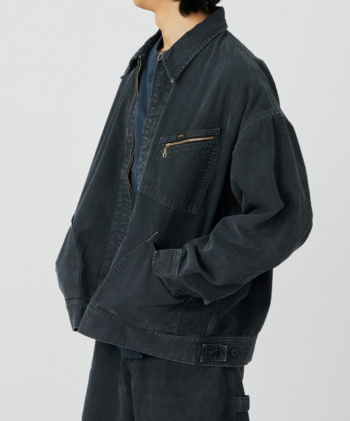 Lee(リー)の「Lee/リー SUPERSIZED ビッグシルエットジップアップデニムジャケット/DUNGAREES セットアップ対応(デニムジャケット・メンズ・チャコール/ブラウン・SMALL/MEDIUM/LARGE)」の22枚目の写真