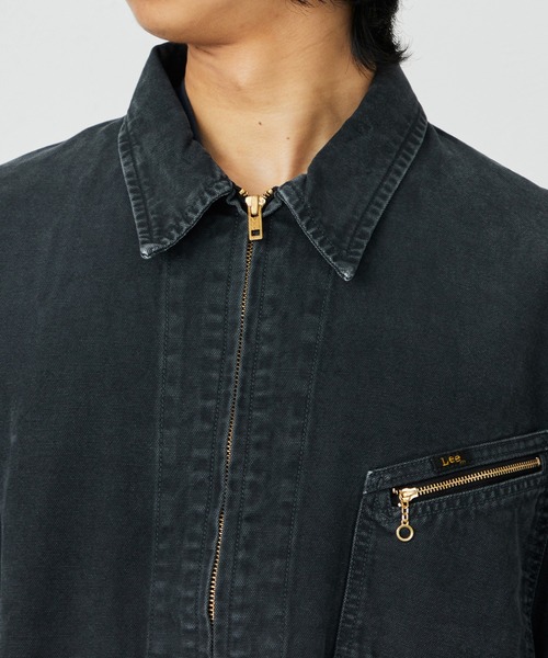 Lee(リー)の「Lee/リー SUPERSIZED ビッグシルエットジップアップデニムジャケット/DUNGAREES セットアップ対応(デニムジャケット・メンズ・チャコール/ブラウン・SMALL/MEDIUM/LARGE)」の5枚目の写真