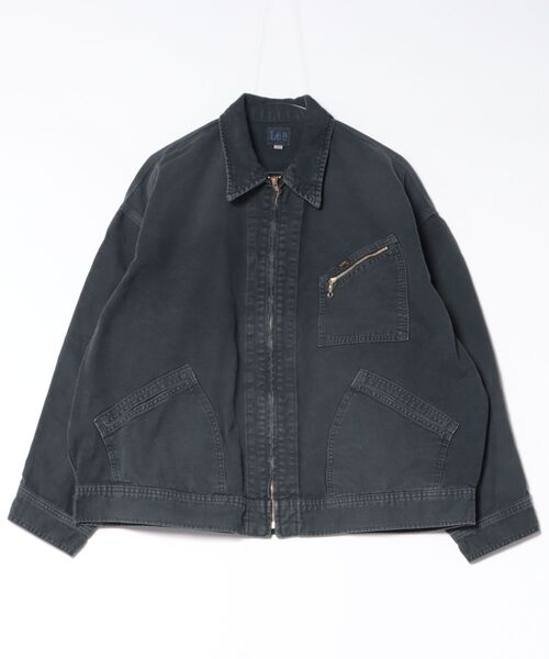 Lee(リー)の「Lee/リー SUPERSIZED ビッグシルエットジップアップデニムジャケット/DUNGAREES セットアップ対応(デニムジャケット・メンズ・チャコール/ブラウン・SMALL/MEDIUM/LARGE)」の10枚目の写真