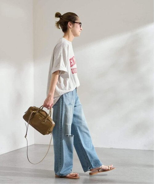 FRAMeWORK(フレームワーク)の「≪WEB限定 / 追加≫オーバーTEE 2(Tシャツ/カットソー・レディース・グリーン/ホワイト/ライトグレー/チャコールグレー・FREE)」の7枚目の写真