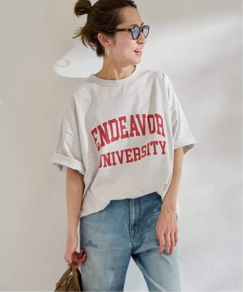 FRAMeWORK(フレームワーク)の「≪WEB限定 / 追加≫オーバーTEE 2(Tシャツ/カットソー・レディース・グリーン/ホワイト/ライトグレー/チャコールグレー・FREE)」の9枚目の写真