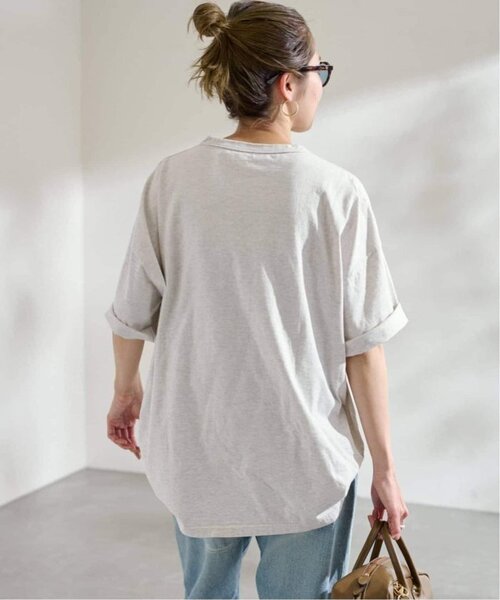 FRAMeWORK(フレームワーク)の「≪WEB限定 / 追加≫オーバーTEE 2(Tシャツ/カットソー・レディース・グリーン/ホワイト/ライトグレー/チャコールグレー・FREE)」の11枚目の写真