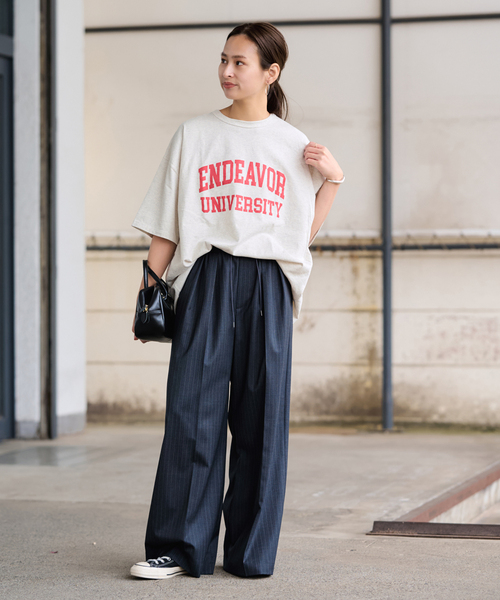 FRAMeWORK(フレームワーク)の「≪WEB限定 / 追加≫オーバーTEE 2(Tシャツ/カットソー・レディース・グリーン/ホワイト/ライトグレー/チャコールグレー・FREE)」の17枚目の写真