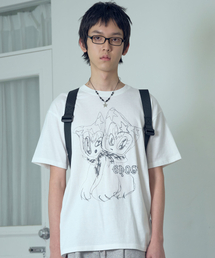 NICE GHOST CLUB（ナイスゴーストクラブ）の「WARPED DOLLY TEE_WHITE(NG2GMUT516A)（Tシャツ/カットソー）」