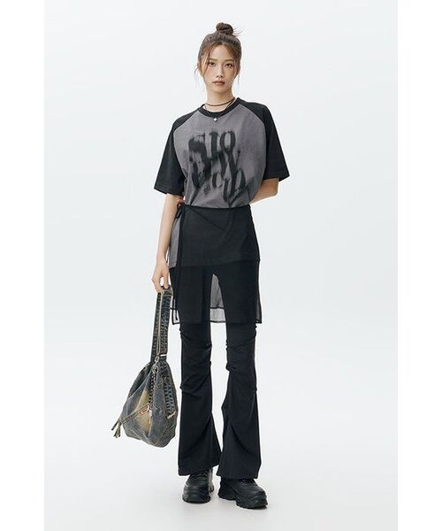 SLOWACID（スローアシッド）の「ブラーリーロゴ半袖Tシャツ[ディープブルー]（Tシャツ/カットソー・レディース・その他・X-LARGE/SMALL/LARGE/MEDIUM）」の11枚目の写真