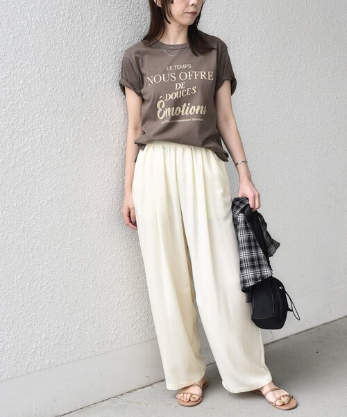 SHIPS Colors(シップス カラーズ)の「SHIPS Colors:〈手洗い可能〉レーヨンナイロン バレル パンツ◇(その他パンツ・レディース・オフホワイト/オリーブ/ベージュ・ONE SIZE)」の20枚目の写真