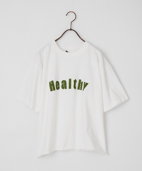 FUNG（ファング）の「[FUNG/ファング] HEALTHY カットオフ プリントＴシャツ（Tシャツ/カットソー・レディース・ブラック/ホワイト・M）」の15枚目の写真