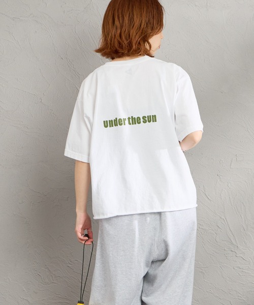 FUNG（ファング）の「[FUNG/ファング] HEALTHY カットオフ プリントＴシャツ（Tシャツ/カットソー・レディース・ブラック/ホワイト・M）」の8枚目の写真