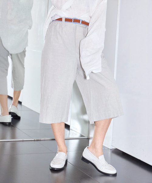 SAYAKADAVIS(サヤカディヴィス)の「SAYAKA DAVIS WIDE CAPRIS WPT16-HCT:ハーフパンツ(その他パンツ・レディース・ベージュ・SMALL)」の14枚目の写真