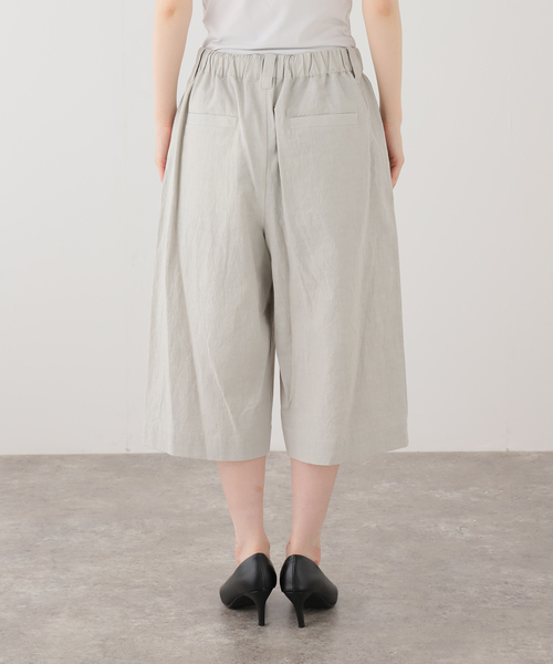SAYAKADAVIS(サヤカディヴィス)の「SAYAKA DAVIS WIDE CAPRIS WPT16-HCT:ハーフパンツ(その他パンツ・レディース・ベージュ・SMALL)」の10枚目の写真