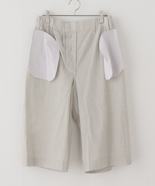 SAYAKADAVIS(サヤカディヴィス)の「SAYAKA DAVIS WIDE CAPRIS WPT16-HCT:ハーフパンツ(その他パンツ・レディース・ベージュ・SMALL)」の5枚目の写真