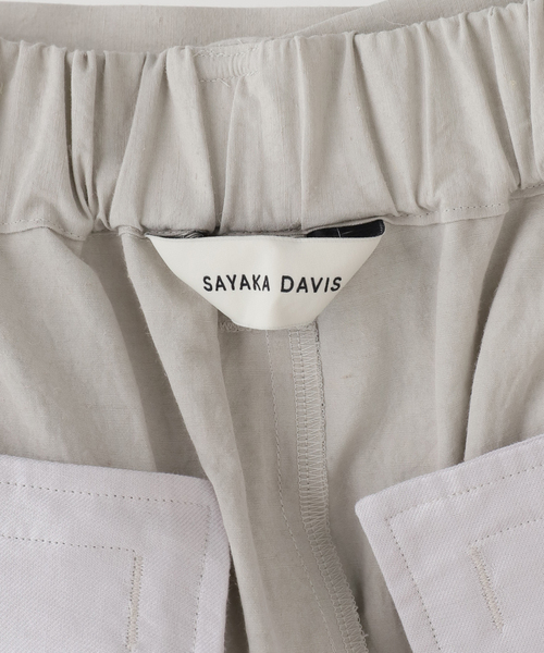 SAYAKADAVIS(サヤカディヴィス)の「SAYAKA DAVIS WIDE CAPRIS WPT16-HCT:ハーフパンツ(その他パンツ・レディース・ベージュ・SMALL)」の4枚目の写真