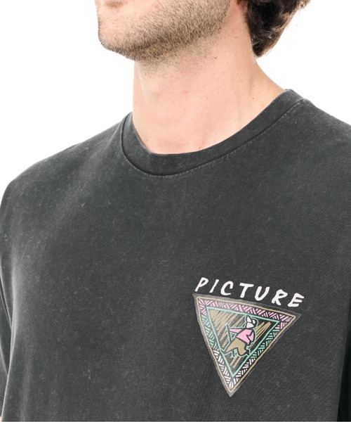 PICTURE ORGANIC CLOTHING(ピクチャーオーガニッククロージング)の「【PICTURE/ピクチャー】CHILANKO TEE ヴィンテージライク ウォッシュ加工 オーガニックコットン100% Tシャツ(Tシャツ/カットソー・メンズ・ベージュ系その他/ブラック/パープル系その他・LARGE/MEDIUM)」の7枚目の写真