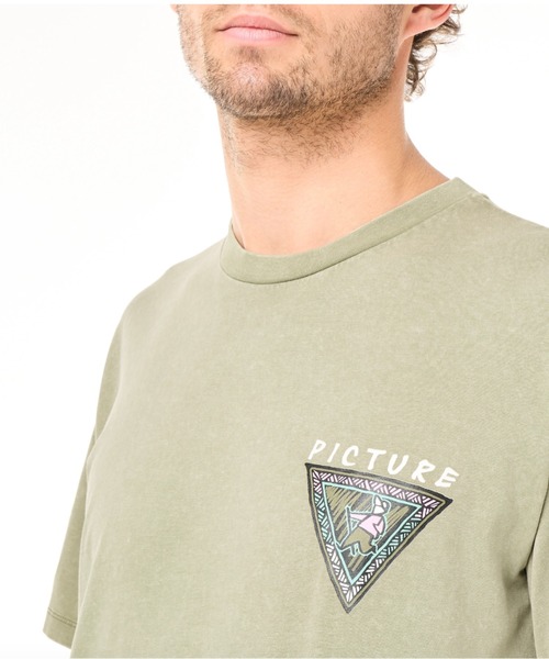 PICTURE ORGANIC CLOTHING(ピクチャーオーガニッククロージング)の「【PICTURE/ピクチャー】CHILANKO TEE ヴィンテージライク ウォッシュ加工 オーガニックコットン100% Tシャツ(Tシャツ/カットソー・メンズ・ベージュ系その他/ブラック/パープル系その他・LARGE/MEDIUM)」の5枚目の写真