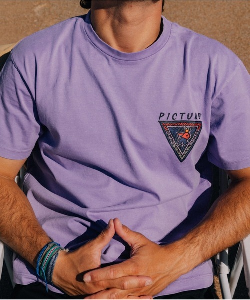 PICTURE ORGANIC CLOTHING(ピクチャーオーガニッククロージング)の「【PICTURE/ピクチャー】CHILANKO TEE ヴィンテージライク ウォッシュ加工 オーガニックコットン100% Tシャツ(Tシャツ/カットソー・メンズ・ベージュ系その他/ブラック/パープル系その他・LARGE/MEDIUM)」の10枚目の写真
