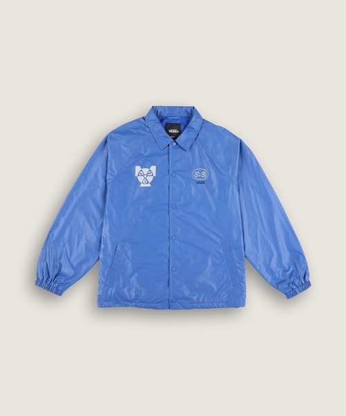 VANS(バンズ)の「ED DAVIS コーチジャケット / ED DAVIS COACH JACKET True Blu VN000VSZ7WM1(ブルゾン・メンズ・ブルー・LARGE/MEDIUM/SMALL/X-LARGE)」の2枚目の写真
