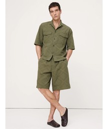 11インチ コットン ジャカード プルオンショートパンツ