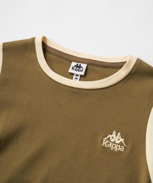 Kappa(カッパ)の「メッセージ半袖Tシャツ(Tシャツ/カットソー・レディース・ブラック/カーキ・LARGE/MEDIUM/SMALL)」の7枚目の写真