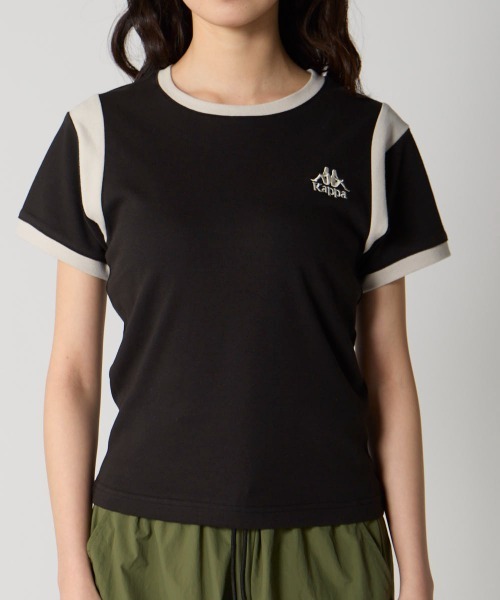 Kappa(カッパ)の「メッセージ半袖Tシャツ(Tシャツ/カットソー・レディース・ブラック/カーキ・LARGE/MEDIUM/SMALL)」の9枚目の写真