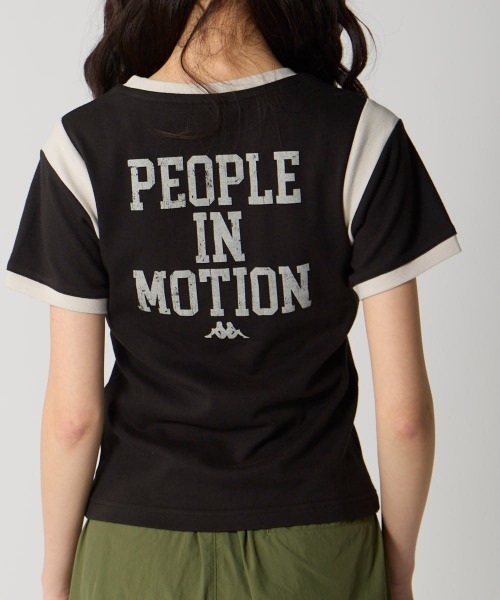 Kappa(カッパ)の「メッセージ半袖Tシャツ(Tシャツ/カットソー・レディース・ブラック/カーキ・LARGE/MEDIUM/SMALL)」の11枚目の写真