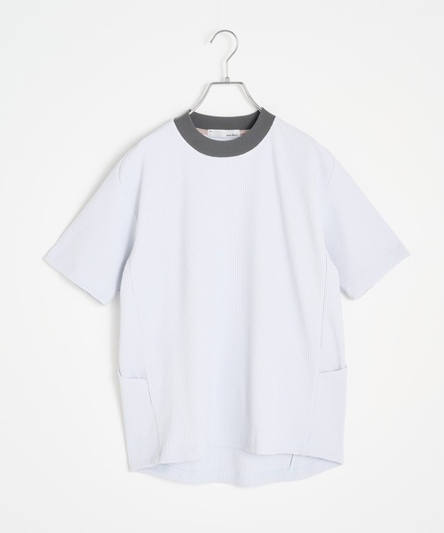 narifuri(ナリフリ)の「【narifuri】マルチワッフルクルーネックTシャツ NF1174(Tシャツ/カットソー・メンズ・ブラック/カーキ/ライトグレー/ホワイト/チャコールグレー/ターコイズブルー・S/M/L/XL/XS)」の8枚目の写真
