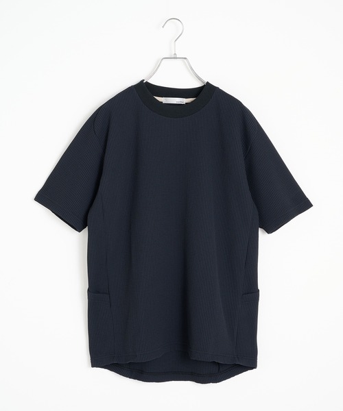 narifuri(ナリフリ)の「【narifuri】マルチワッフルクルーネックTシャツ NF1174(Tシャツ/カットソー・メンズ・ブラック/カーキ/ライトグレー/ホワイト/チャコールグレー/ターコイズブルー・S/M/L/XL/XS)」の18枚目の写真