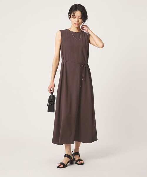 セール】［size SHORTあり］ジョーゼット テント ワンピース マシン