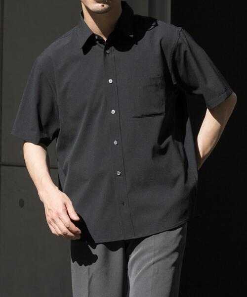 URBAN RESEARCH ROSSO MEN(アーバンリサーチロッソメン)の「『WEB限定』『XLサイズあり』『吸水速乾』Air Stretch レギュラーカラーシャツ(シャツ/ブラウス・メンズ・ブラック/ブラウン/ネイビー/チャコールグレー・X-LARGE/LARGE/MEDIUM/SMALL)」の8枚目の写真