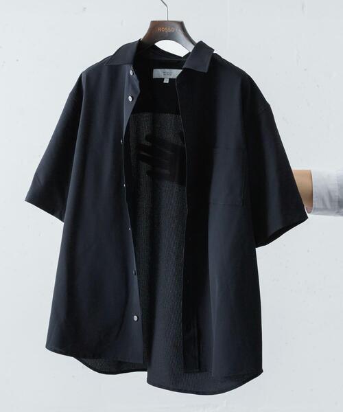 URBAN RESEARCH ROSSO MEN(アーバンリサーチロッソメン)の「『WEB限定』『XLサイズあり』『吸水速乾』Air Stretch レギュラーカラーシャツ(シャツ/ブラウス・メンズ・ブラック/ブラウン/ネイビー/チャコールグレー・X-LARGE/LARGE/MEDIUM/SMALL)」の12枚目の写真