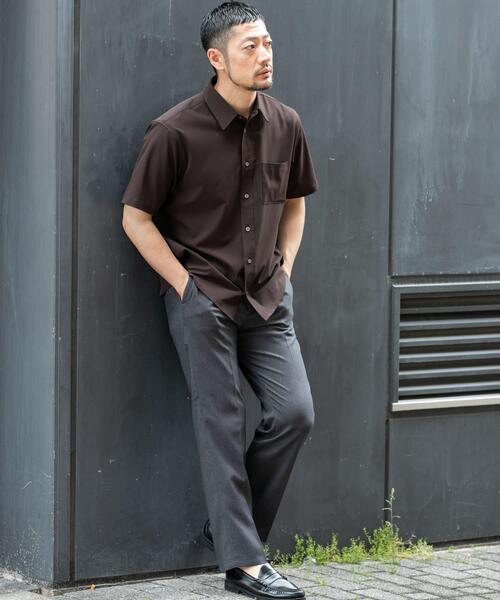 URBAN RESEARCH ROSSO MEN(アーバンリサーチロッソメン)の「『WEB限定』『XLサイズあり』『吸水速乾』Air Stretch レギュラーカラーシャツ(シャツ/ブラウス・メンズ・ブラック/ブラウン/ネイビー/チャコールグレー・X-LARGE/LARGE/MEDIUM/SMALL)」の22枚目の写真